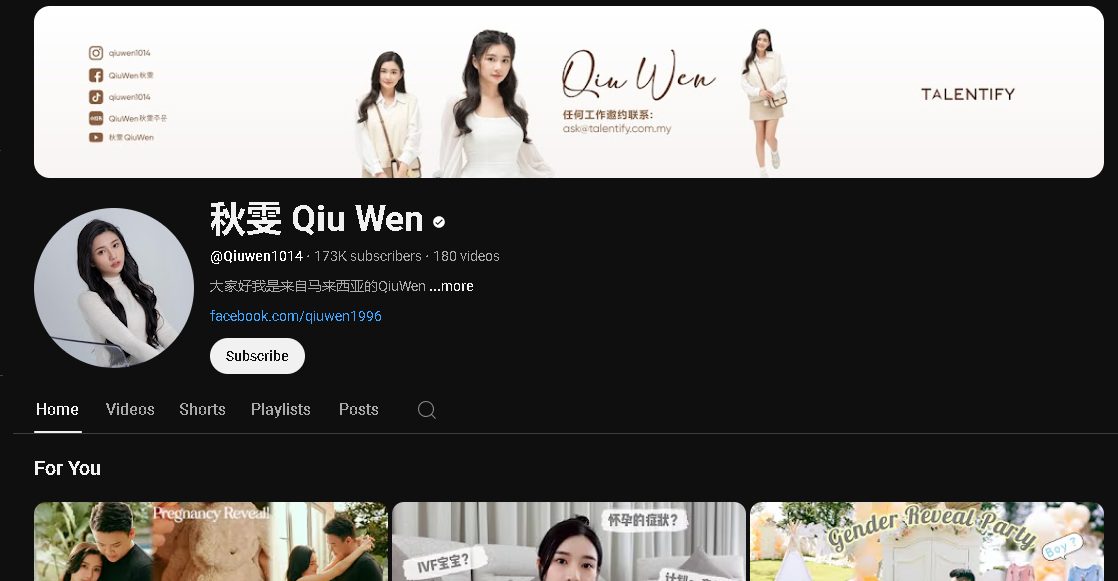 Qiu Wen Malaysia Top Chinese Influencer